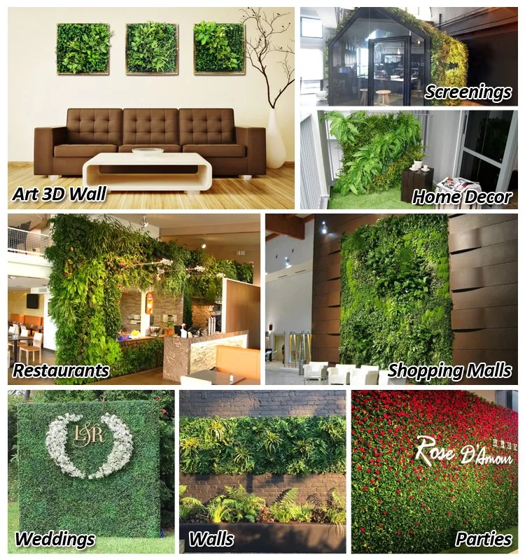 Latest Design DIY Artificial Framed Vertical Wall Garden Art for Indoor Decoration