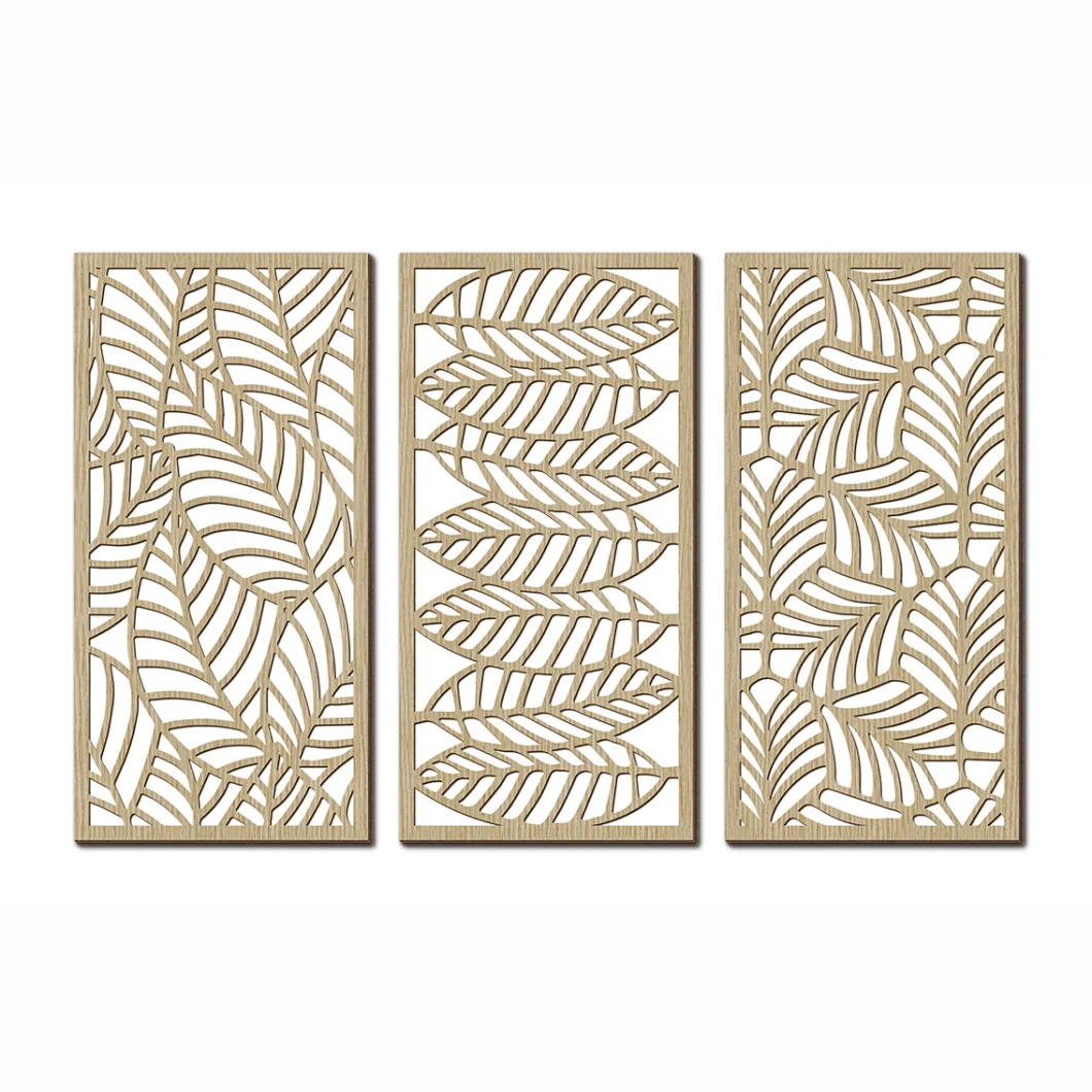 Monstera Wood Wall Art Home Decor 3 Panel Wood Wall Art