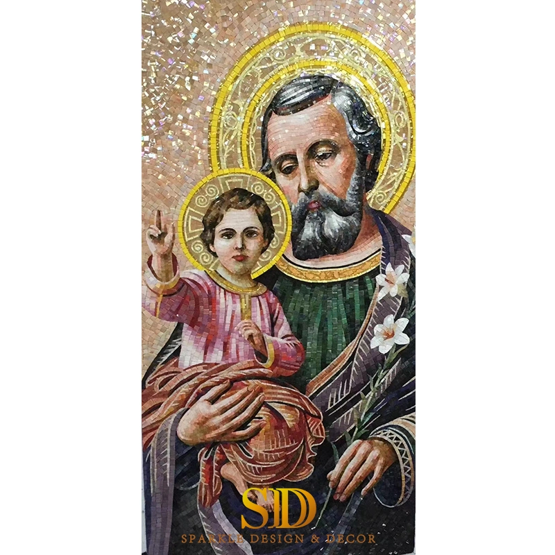 Manufacture Christian Religious Glass Mosaic Patterns for Church Decoration