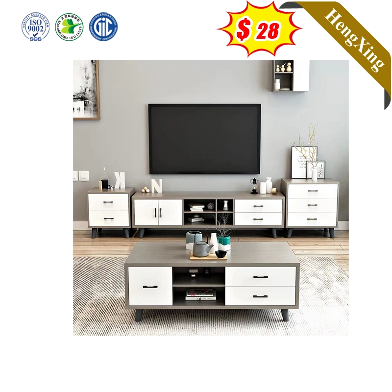 Living Room Wooden Dining Room Furniture Beside Epoxy Marble TV Stand Cabinets Coffee Table Set