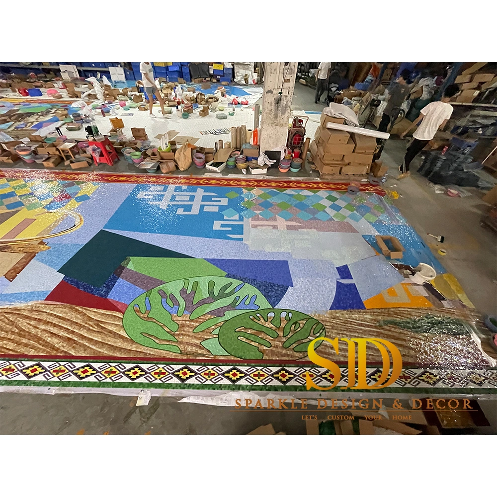 Exquisitive Glass Mosaic Project Glass Mosaic Murals Glass Mosaic Patterns for Big Wall Decoration