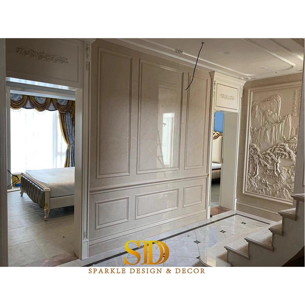 Beige Stone Relifef Wall Art Panels Marble Carved Wall Panels for Villa Palace Interior Wall Decoration