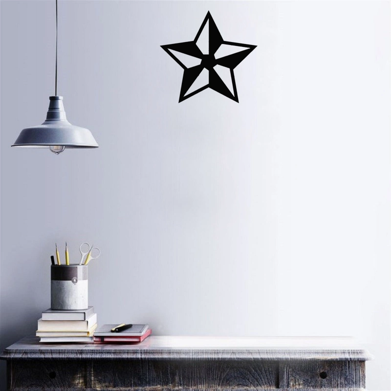 Iron Wall Star Metal Large Black Wall Art