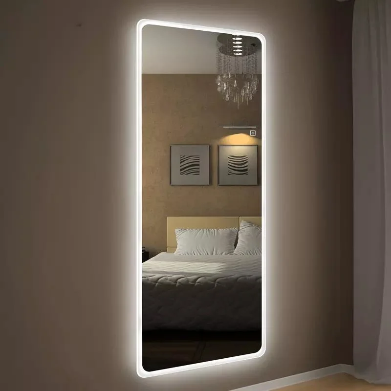 LED Full Length Mirror Smart Bathroom Mirrors Wall LED Dressing Room Backlit Mirror with Light