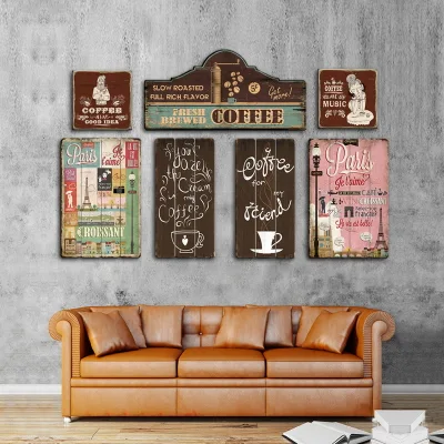 Retro Home Customized Canvas Craft Wooden Wall Art Decorations