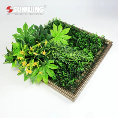 High Simulated Earth Friendly Fresh PE Green Wall Art for Decoration